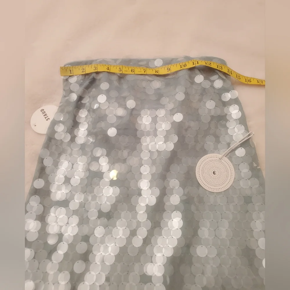 New STAUD Casey Dress Mist Size 2 - Picture 6 of 16
